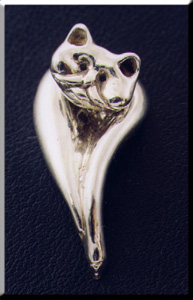 Sterling Silver Cat Pin