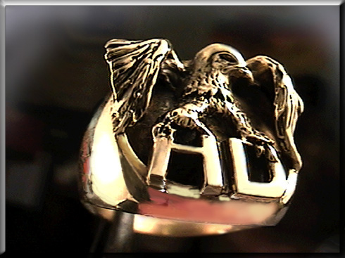 harley Davidson 14k gold ring