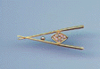 gold billiards pin tac 